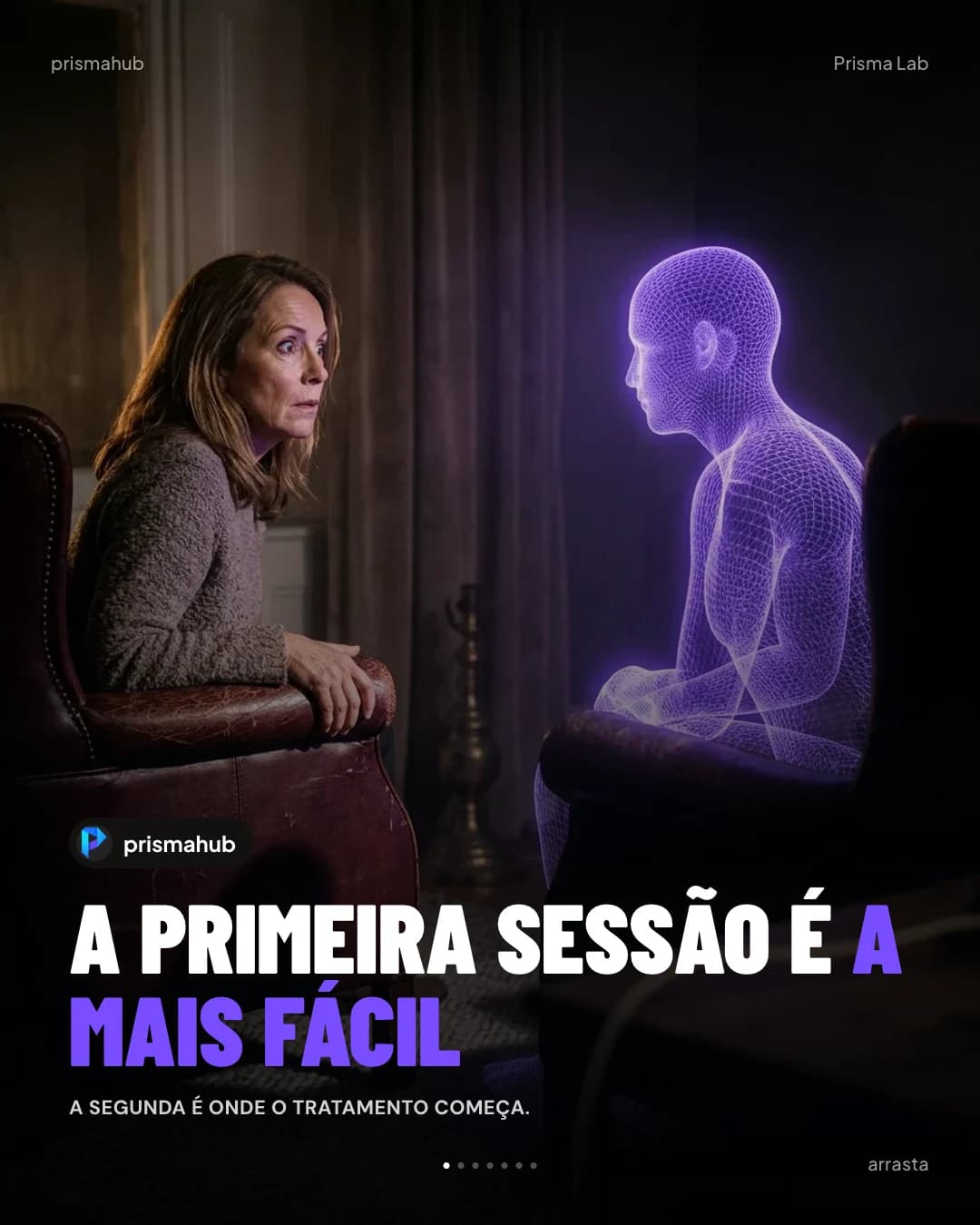 Carrossel de Psicologia gerado no Prisma