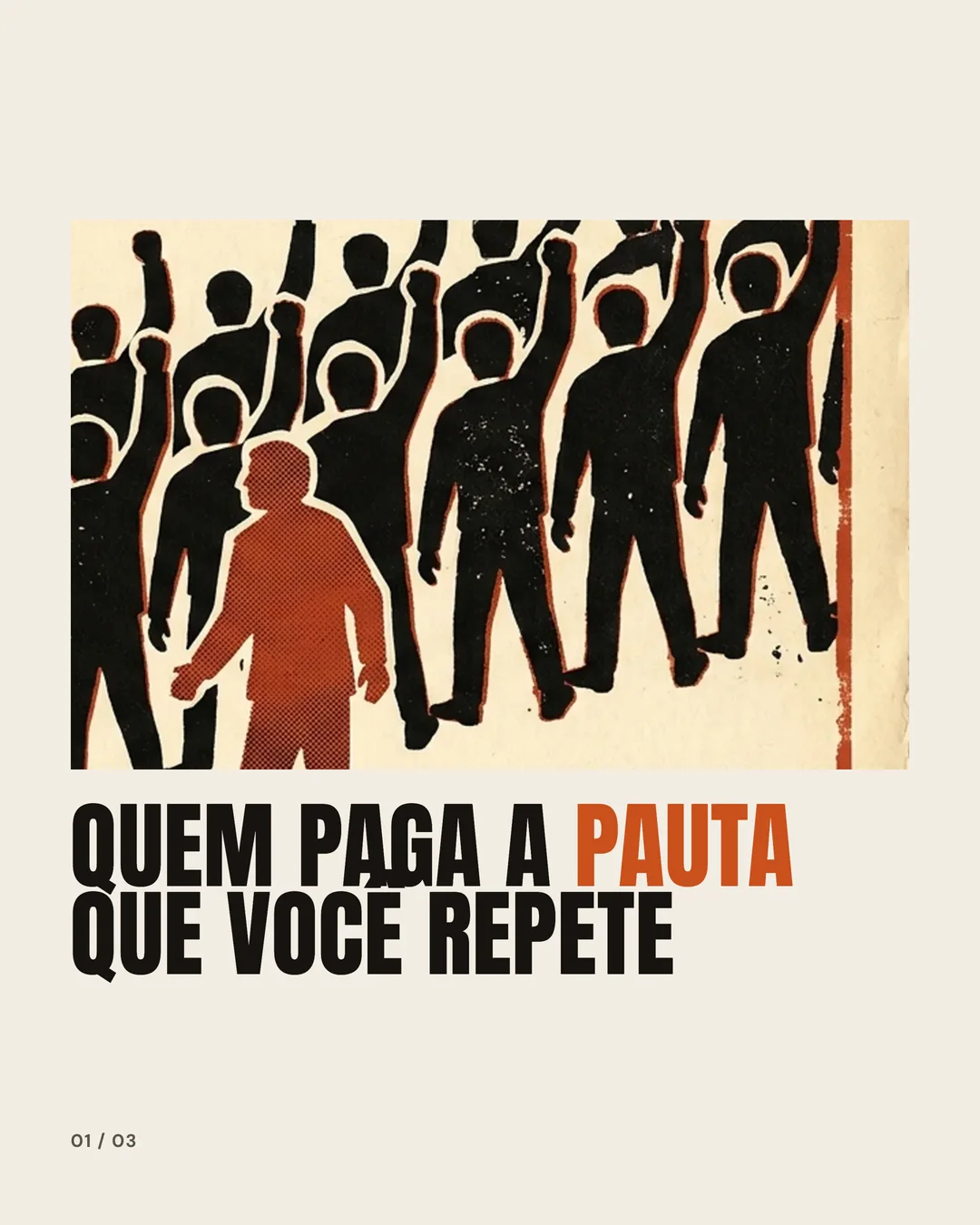 Capa de carrossel sobre política